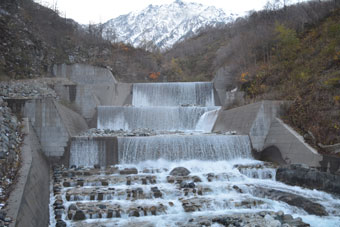 北股（きたまた）第2号砂防えん堤（長野県）　写真提供：建設技術研究所